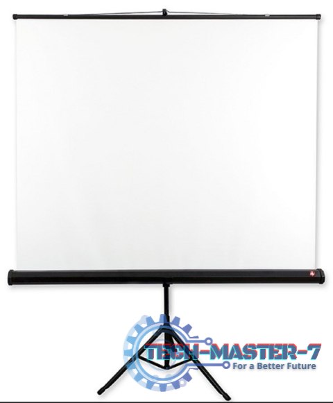 Ekran na statywie TRIPOD STANDARD 200 (1:1, 200x200cm, powierzchnia biała, matowa)