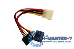 Kabel SATA zasilający 0,15M MOLEX->SATAx2