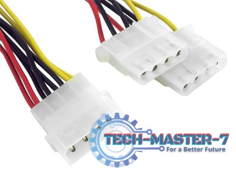 Kabel rozdzielacz zasilania 1xMOLEX/2xMOLEX