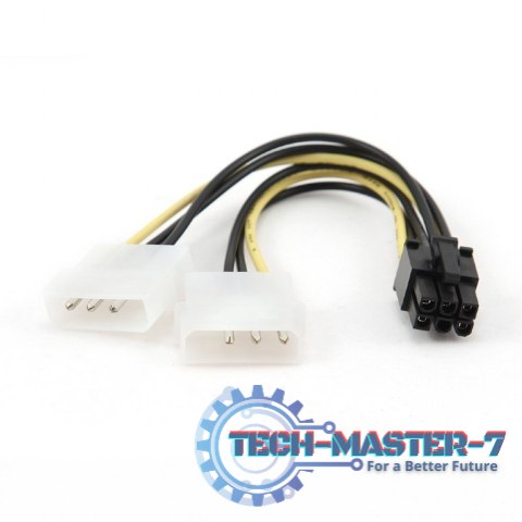 Kabel rozdzielacz zasilania 2xMOLEX/1x6PIN BTX
