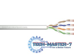 Kabel teleinformatyczny instalacyjny kat.5e, U/UTP, Eca, drut, AWG 24/1, PVC, 305m, szary, karton