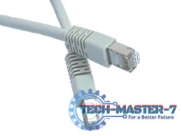 Patch cord ekranowany FTP kat.6 osłonka zal. 7.5M szary