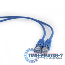 Patch cord kat.5e osłonka zalewana 1M niebieski
