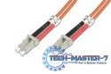 Patch cord światłowodowy FO LC/LC, dplx, MM 50/125, OM2, LSOH, 1m, pomarańczowy