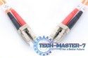 Patch cord światłowodowy FO LC/LC, dplx, MM 50/125, OM2, LSOH, 1m, pomarańczowy