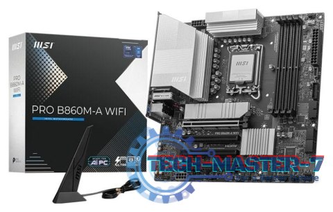 Płyta główna MSI PRO B860M-A WIFI LGA1851 mATX Płyta główna MSI PRO B860M-A WIFI LGA1851 mATX