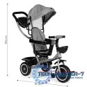 Trójkołowy rowerek spacerówka 2w1 obracane siedzisko składany daszek - szary ECOTOYS ECOTOYS