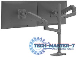Uchwyt stołowy LX Dual Stacking Arm, Tall Pole, Matte B 45-509-224 (maks. 40