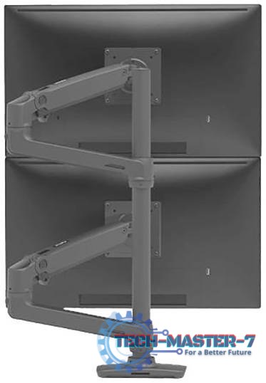 Uchwyt stołowy LX Dual Stacking Arm, Tall Pole, Matte B 45-509-224 (maks. 40") Uchwyt stołowy LX Dual Stacking Arm, Tall Pole, Matte B 45-509-224 (maks. 40")