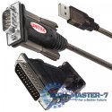 Adapter USB- 1xRS-232 + Adapter DB9F/DB25M; Y-105A