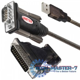 Adapter USB- 1xRS-232 + Adapter DB9F/DB25M; Y-105A