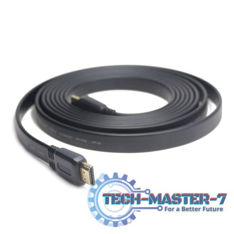 Kabel HDMI-HDMI v2.0 3D TV High Speed Ethernet 1M płaski (pozłacane końcówki) Kabel HDMI-HDMI v2.0 3D TV High Speed Ethernet 1M płaski (pozłacane końcówki)