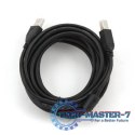 Kabel USB 2.0 typu AB AM-BM 4,5m FERRYT czarny