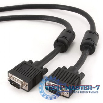 Kabel VGA 15M/15M EKRAN+FERRYT 10M BLACK