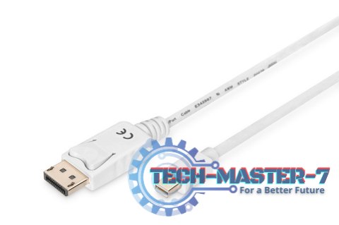 Kabel połączeniowy Displayport 4K 60Hz UHD Typ miniDP/DP M/M biały 2m