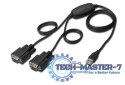 Konwerter/Adapter USB 2.0 do 2x RS232 (DB9) z kablem USB A M/Ż dł. 1,5m
