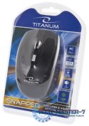 Mysz Titanum SNAPPER TM105K, Bezprzewodowa 2.4GHz, DPI 1000/1600, 6 przycisków, NANO odbiornik