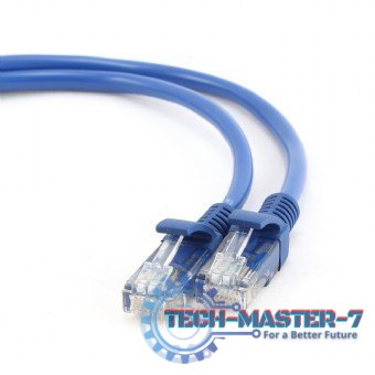 Patch cord kat.5e osłonka zalewana 1.5M niebieski