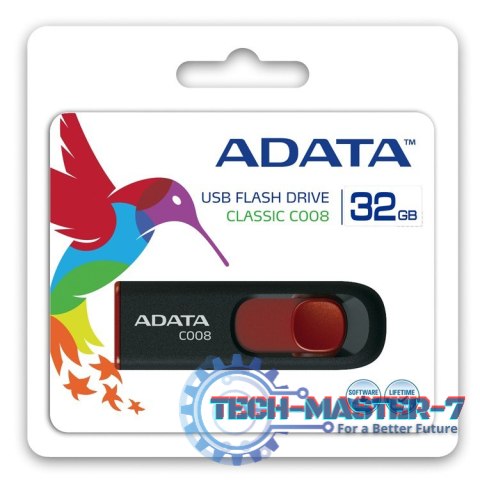 Pendrive DashDrive Classic C008 32GB USB2.0 czarno-czerwone Pendrive DashDrive Classic C008 32GB USB2.0 czarno-czerwone