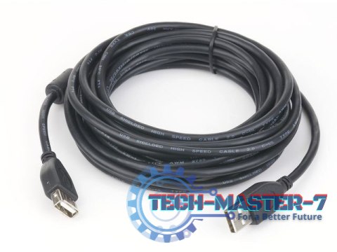 Przedluzacz USB 2.0 typu AM-AF 3m FERRYT czarny