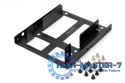 Ramka montażowa/Adapter SSD/HDD 2x 2.5" do 3.5" (ATA, SATA, SSD) metalowa ,zestaw, czarna