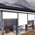 Roleta markiza pionowa zwijana na korbkę balkon taras altana beżowa MultiGarden MULTI GARDEN
