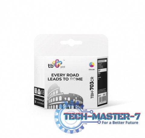 Tusz do HP DJ D730/F735 (HP nr 703 CD888AE) TBH-703CR Kolor ref.
