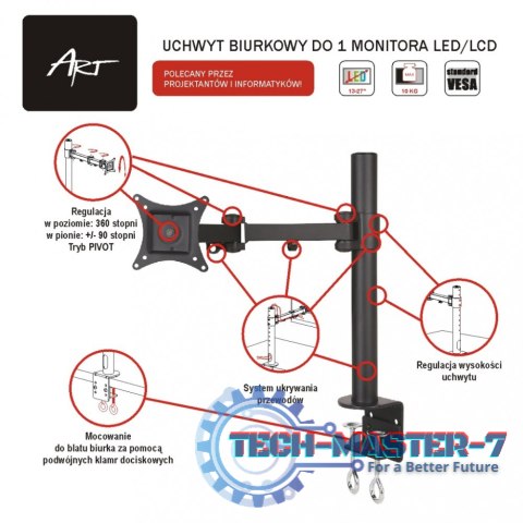 Uchwyt do monitora LCD 1monitor 13-27'' L01 Uchwyt do monitora LCD 1monitor 13-27'' L01