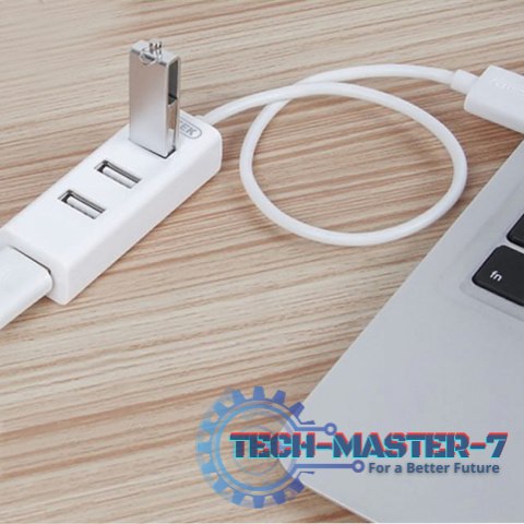 Hub 4x USB 2.0, Y-2146, 1x Lad.tel. biały Hub 4x USB 2.0, Y-2146, 1x Lad.tel. biały