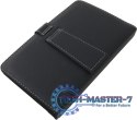 KLAWIATURA + ETUI DO TABLETÓW 7" EK123 MADERA / SKÓRA EKOLOGICZNA / STAND / CZARNE