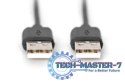Kabel połączeniowy USB 2.0 HighSpeed Typ USB A/USB A M/M czarny 1m
