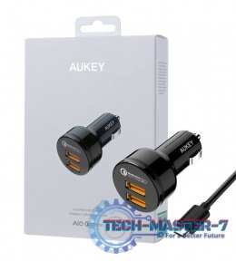 Ładowarka AUKEY 2x USB 3.0 Czarny CC-T8