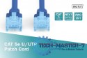 Patch cord U/UTP kat.5e PVC 1m niebieski