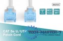 Patch cord U/UTP kat.5e PVC 30m szary