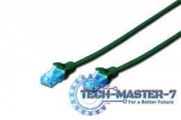 Patch cord U/UTP kat.5e PVC 5m zielony