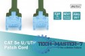 Patch cord U/UTP kat.5e PVC 5m zielony