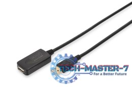 Przedłużacz/Extender USB 2.0 HighSpeed Typ USB A/USB A M/Ż aktywny, czarny 5m