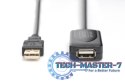 Przedłużacz/Extender USB 2.0 HighSpeed Typ USB A/USB A M/Ż aktywny, czarny 5m
