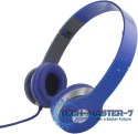 SŁUCHAWKI AUDIO STEREO TECHNO EH145B NIEBIESKIE
