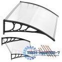 Daszek nad drzwi 120x80 cm zadaszenie osłona poliwęglan ModernHome ModernHome