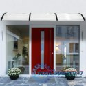 Daszek nad drzwi 200x100 cm zadaszenie osłona poliwęglan podwójny ModernHome