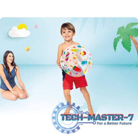Dmuchana piłka plażowa 51cm różne wzory - 59040 INTEX INTEX Dmuchana piłka plażowa 51cm różne wzory - 59040 INTEX INTEX