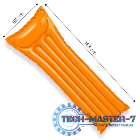 Dmuchany materac do pływania 183x69 cm - pomarańczowy 59703 INTEX INTEX Dmuchany materac do pływania 183x69 cm - pomarańczowy 59703 INTEX INTEX