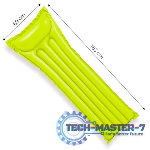Dmuchany materac do pływania 183x69 cm - zielony 59703 INTEX INTEX Dmuchany materac do pływania 183x69 cm - zielony 59703 INTEX INTEX