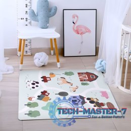 Duża mata piankowa EVA dla dzieci Farma 90,5x90,5 cm 21 el. ECOTOYS ECOTOYS