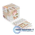 Duża mata piankowa EVA dla dzieci Farma 90,5x90,5 cm 21 el. ECOTOYS ECOTOYS