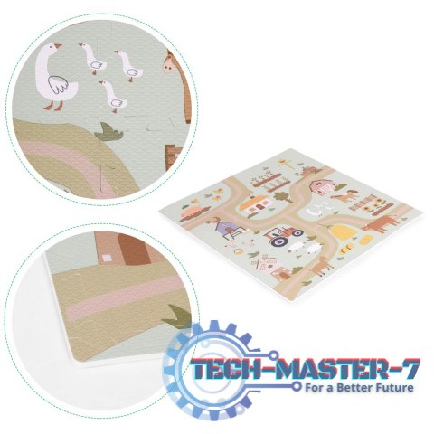 Duża mata piankowa EVA dla dzieci Farma 90,5x90,5 cm 21 el. ECOTOYS ECOTOYS Duża mata piankowa EVA dla dzieci Farma 90,5x90,5 cm 21 el. ECOTOYS ECOTOYS