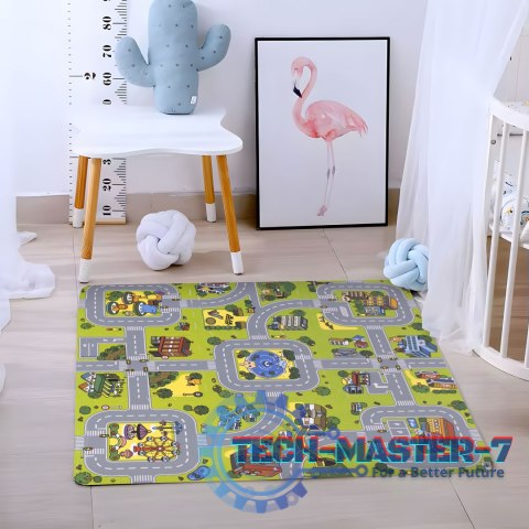 Duża mata piankowa EVA dla dzieci Miasto 90,5x90,5 cm 21 el. ECOTOYS ECOTOYS Duża mata piankowa EVA dla dzieci Miasto 90,5x90,5 cm 21 el. ECOTOYS ECOTOYS