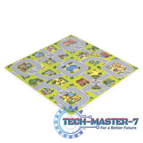 Duża mata piankowa EVA dla dzieci Miasto 90,5x90,5 cm 21 el. ECOTOYS ECOTOYS Duża mata piankowa EVA dla dzieci Miasto 90,5x90,5 cm 21 el. ECOTOYS ECOTOYS