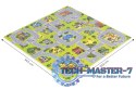 Duża mata piankowa EVA dla dzieci Miasto 90,5x90,5 cm 21 el. ECOTOYS ECOTOYS